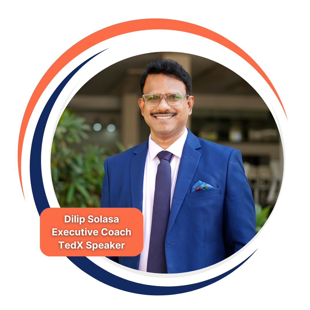 Dilip Solasa Executive Coach for Introverted Professionals TedX Speaker (1080 x 1080 px)